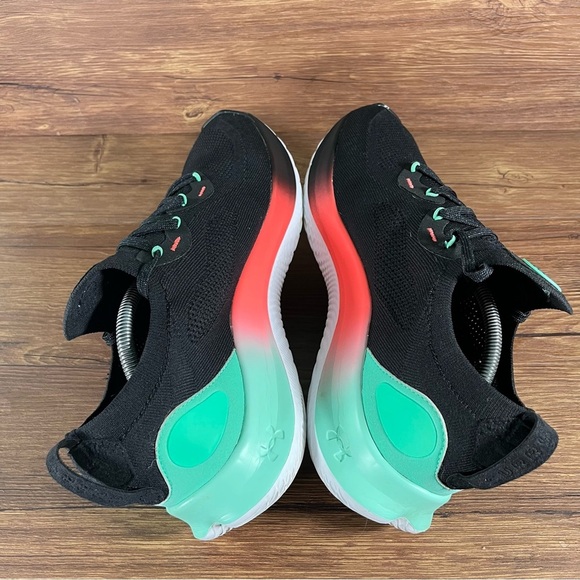 Under Armour Curry Flow Go Low ‘Viral Blue’ Knit Sneakers Shoes Men’s Size 12.5 - Picture 3 of 11